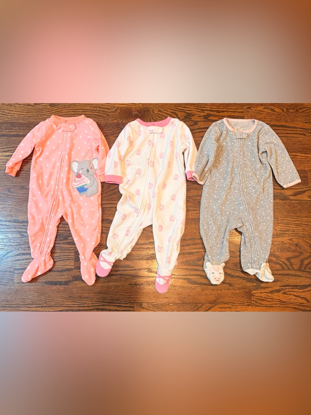 Carter's Baby Footed One-Piece Sleepers bundle